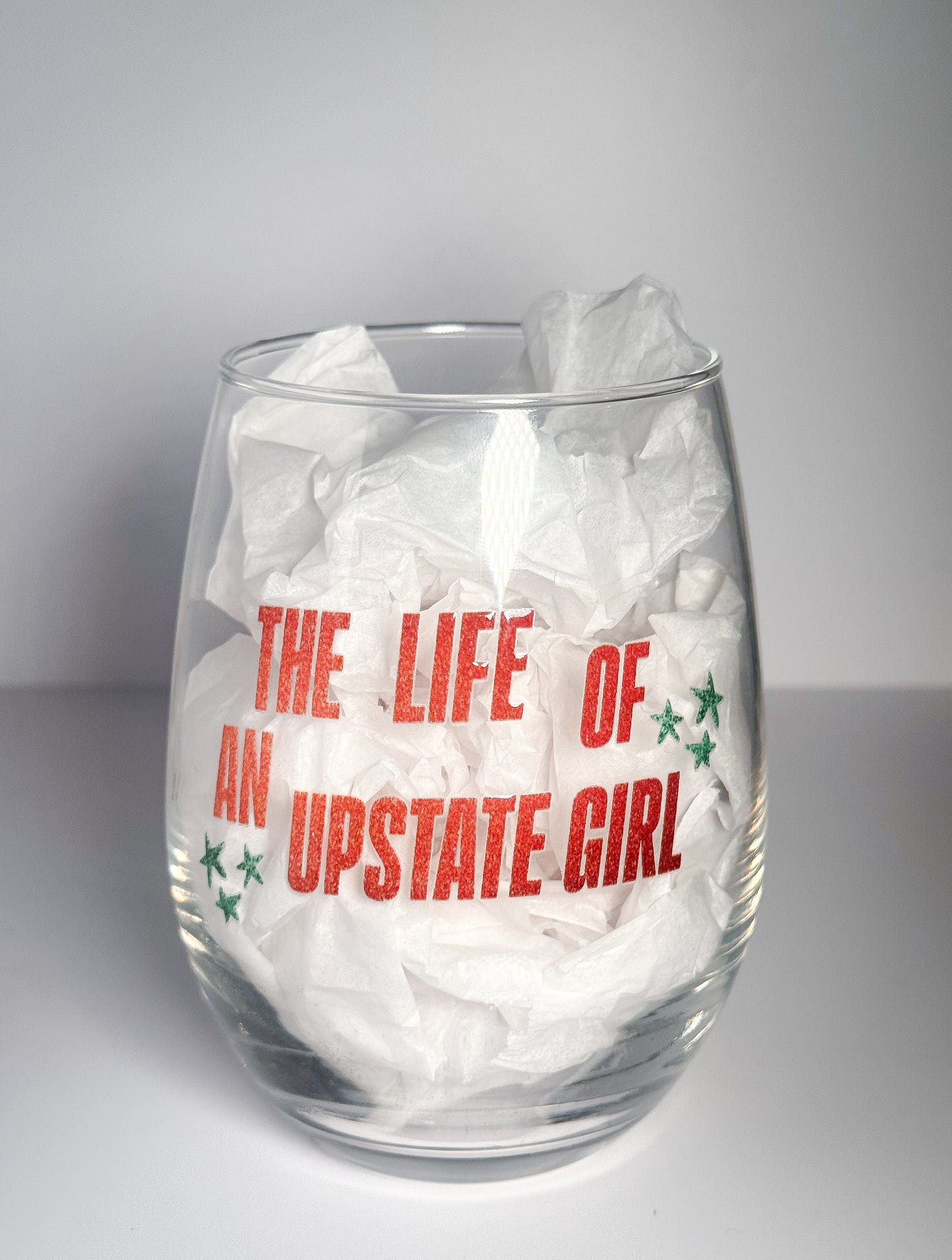 The Life of an Upstate Girl - Stemless Wine Glass