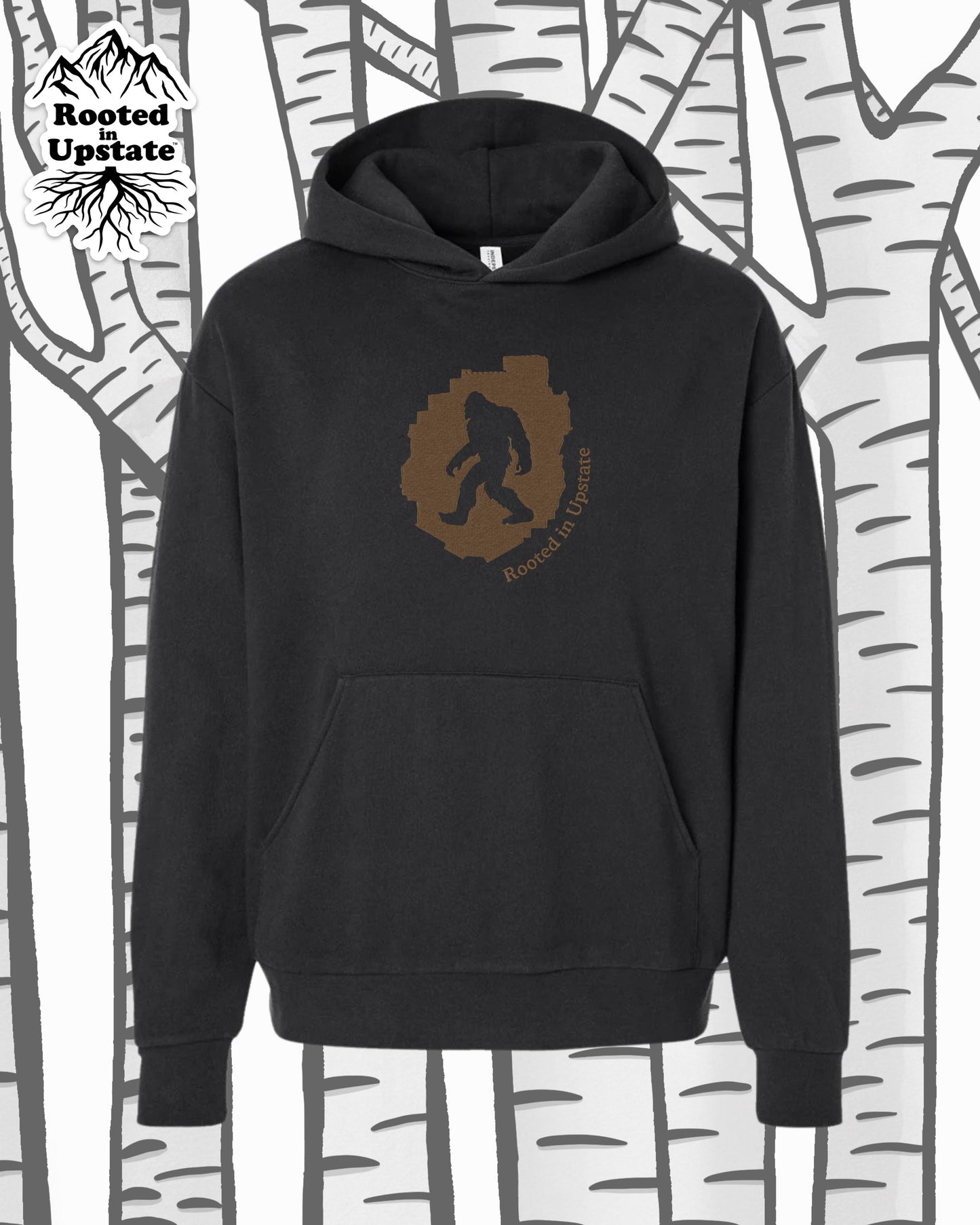 Big Foot Embroidered Sweatshirt - Black