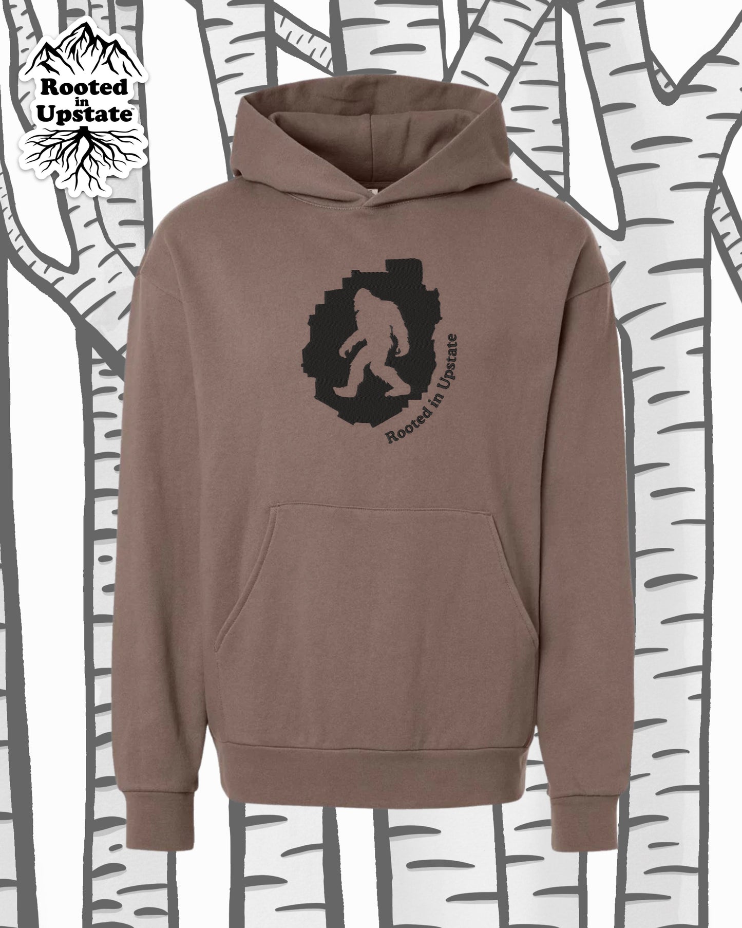 Big Foot Embroidered Sweatshirt - Clay Brown
