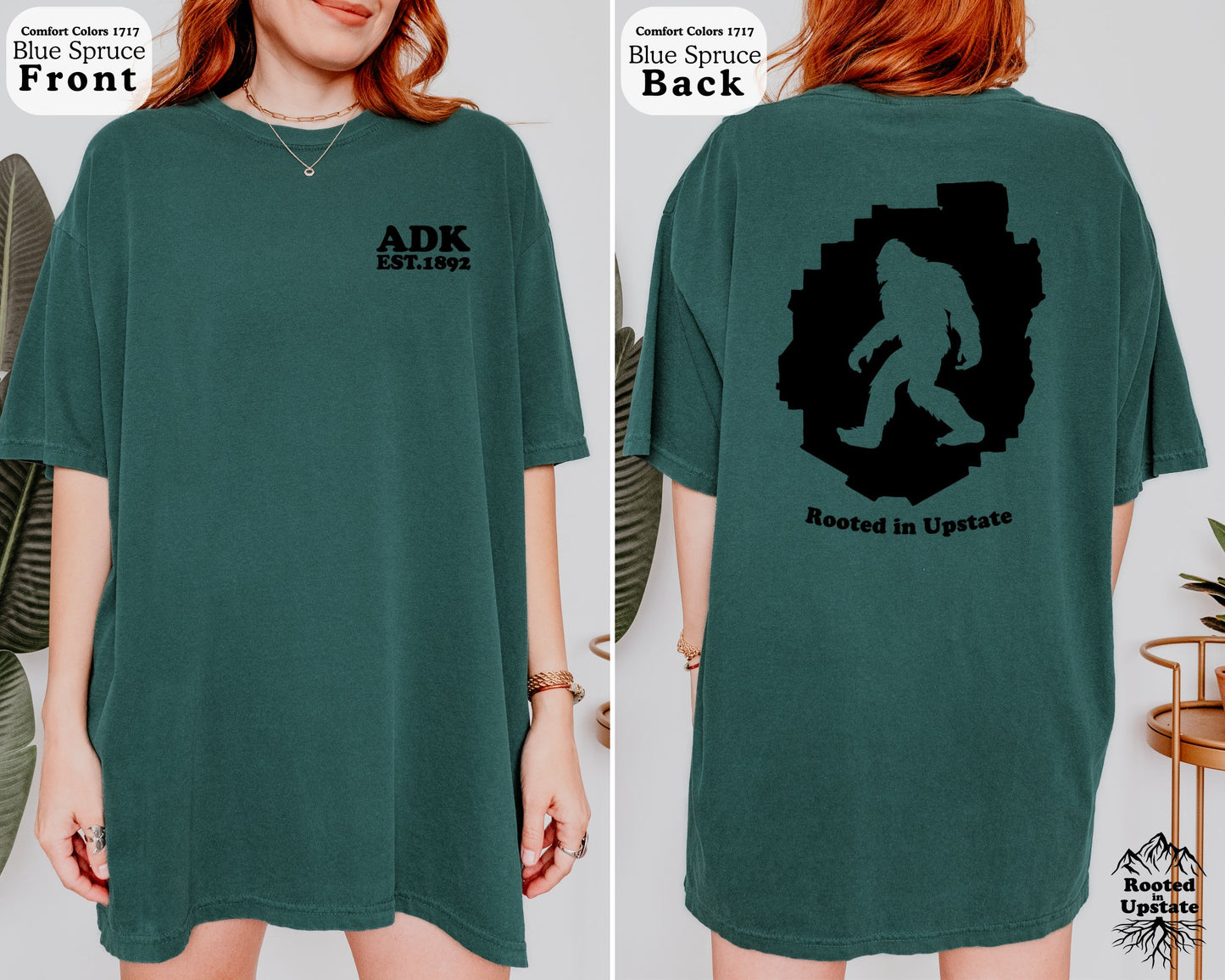ADK & Bigfoot T-Shirt - Comfort Colors 1717
