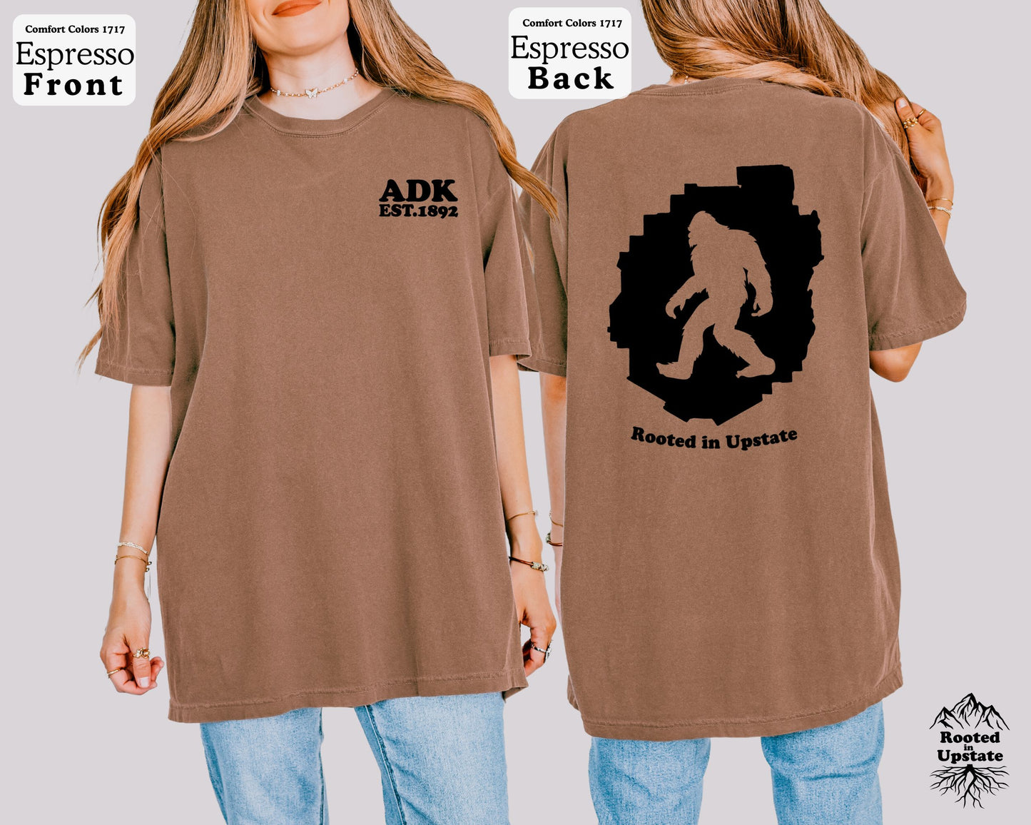 ADK & Bigfoot T-Shirt - Comfort Colors 1717