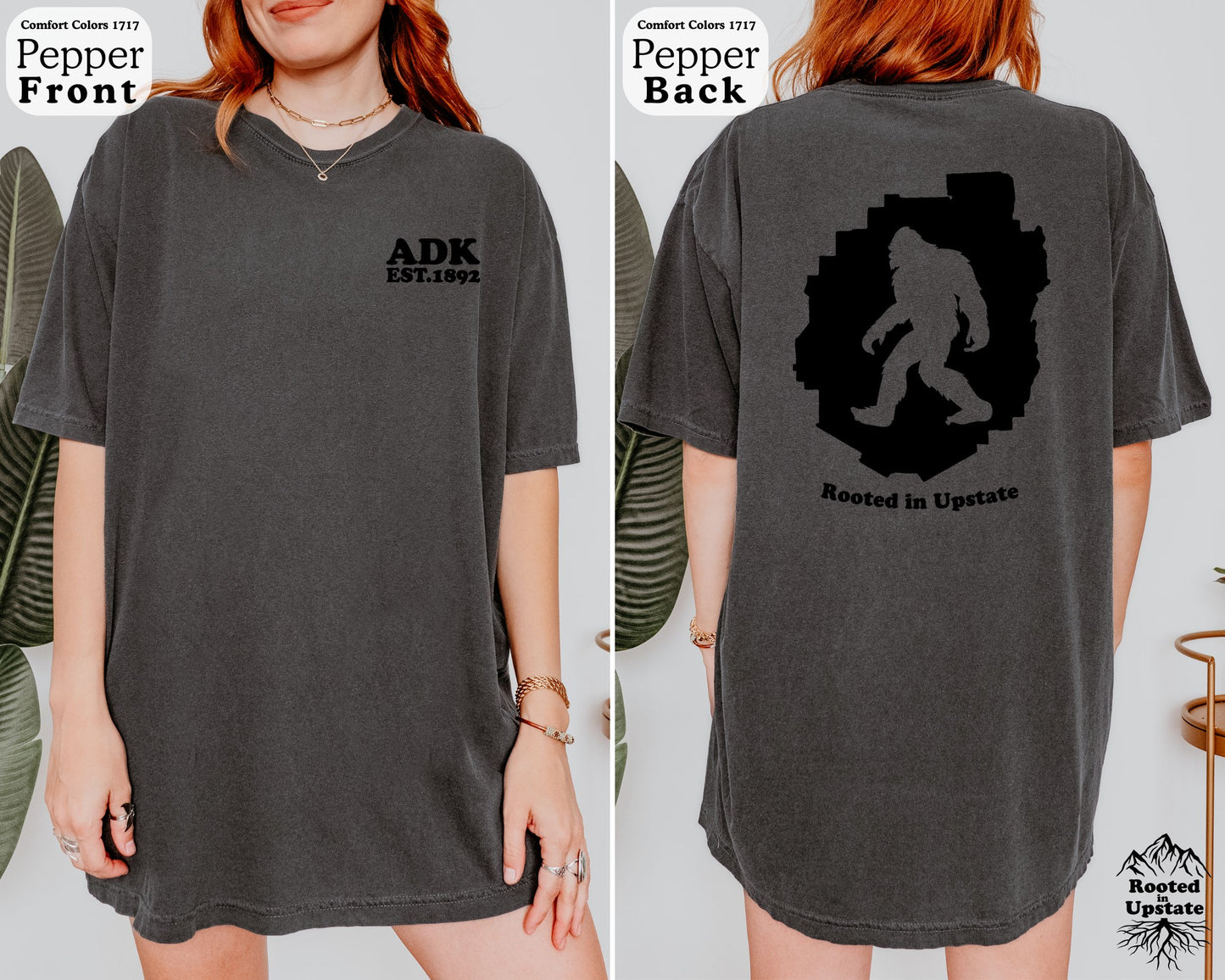 ADK & Bigfoot T-Shirt - Comfort Colors 1717