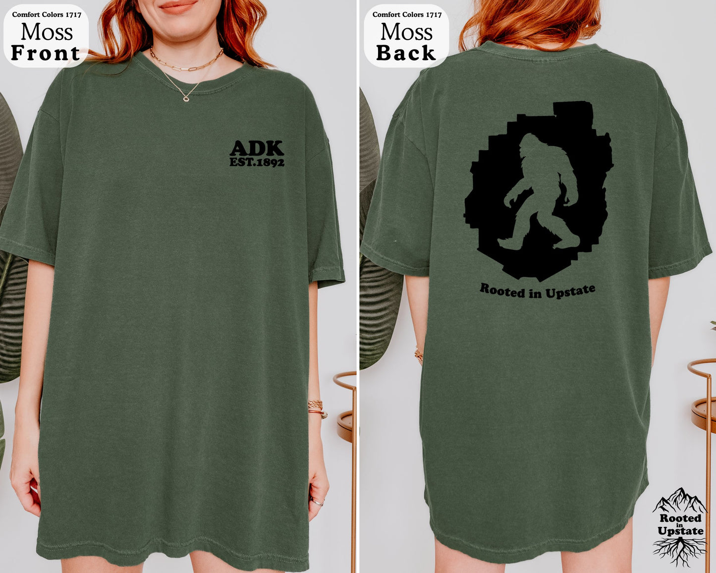 ADK & Bigfoot T-Shirt - Comfort Colors 1717