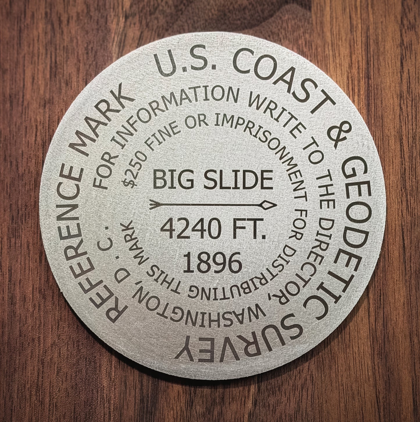 Big Slide Summit Marker