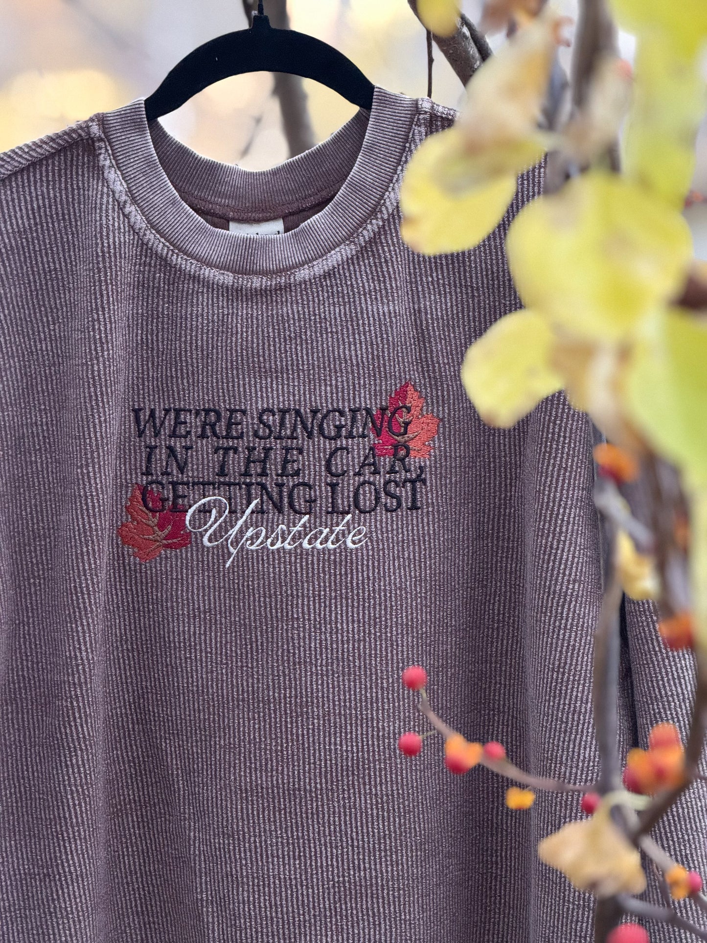 Lost Upstate Corded Crew (Espresso)