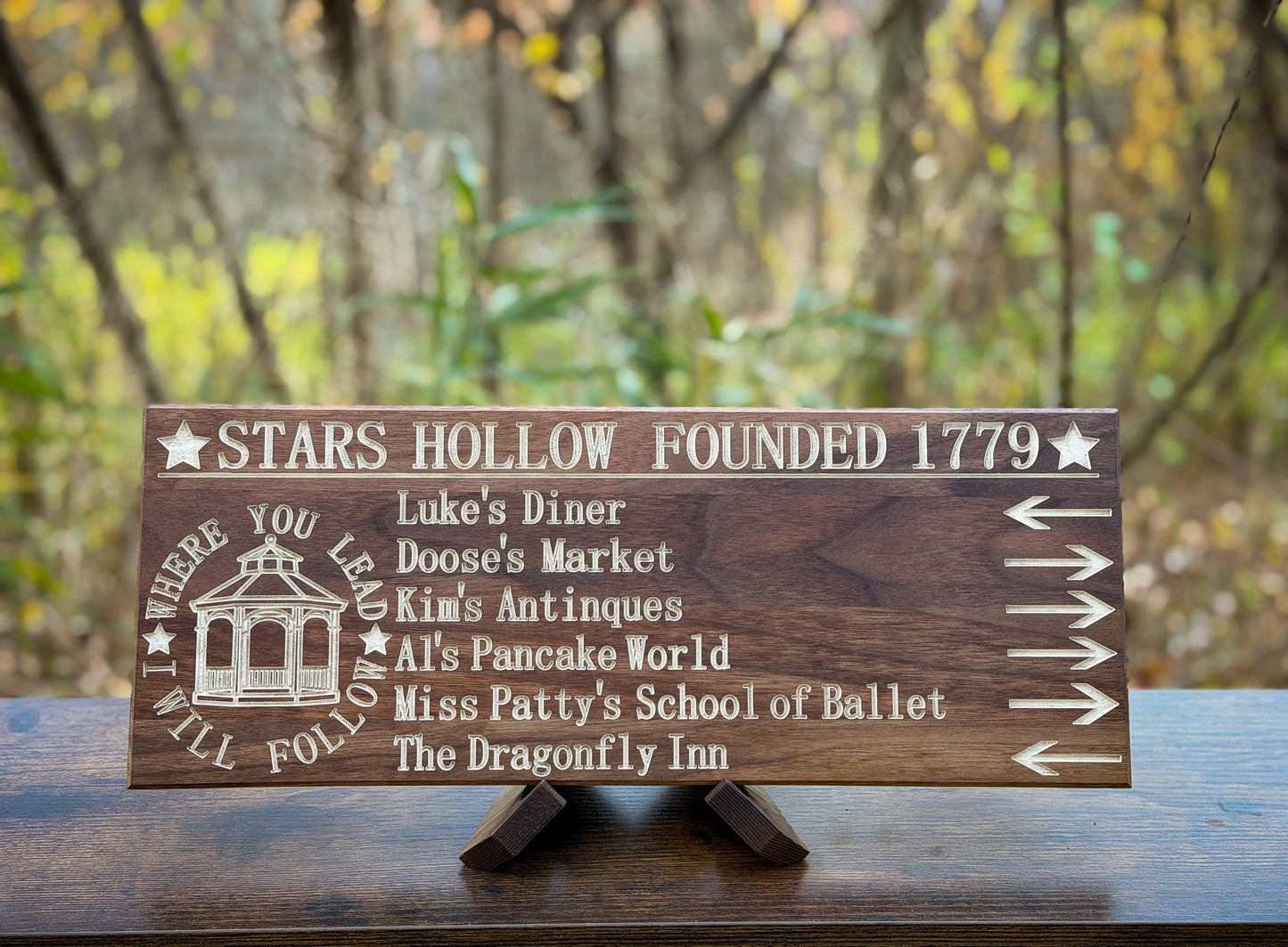 Stars Hollow Trail Sign