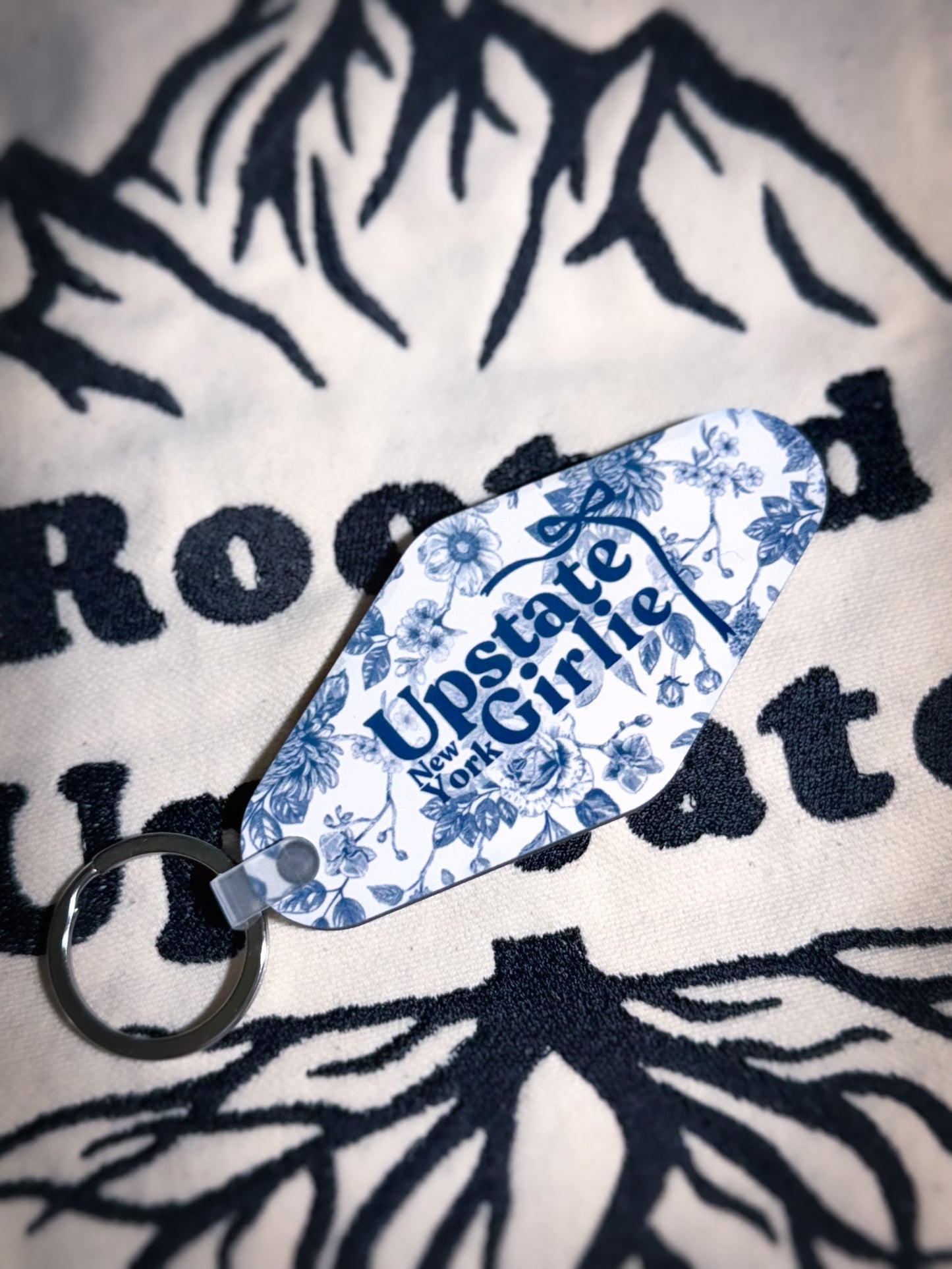 Upstate NY Girlie Keychain