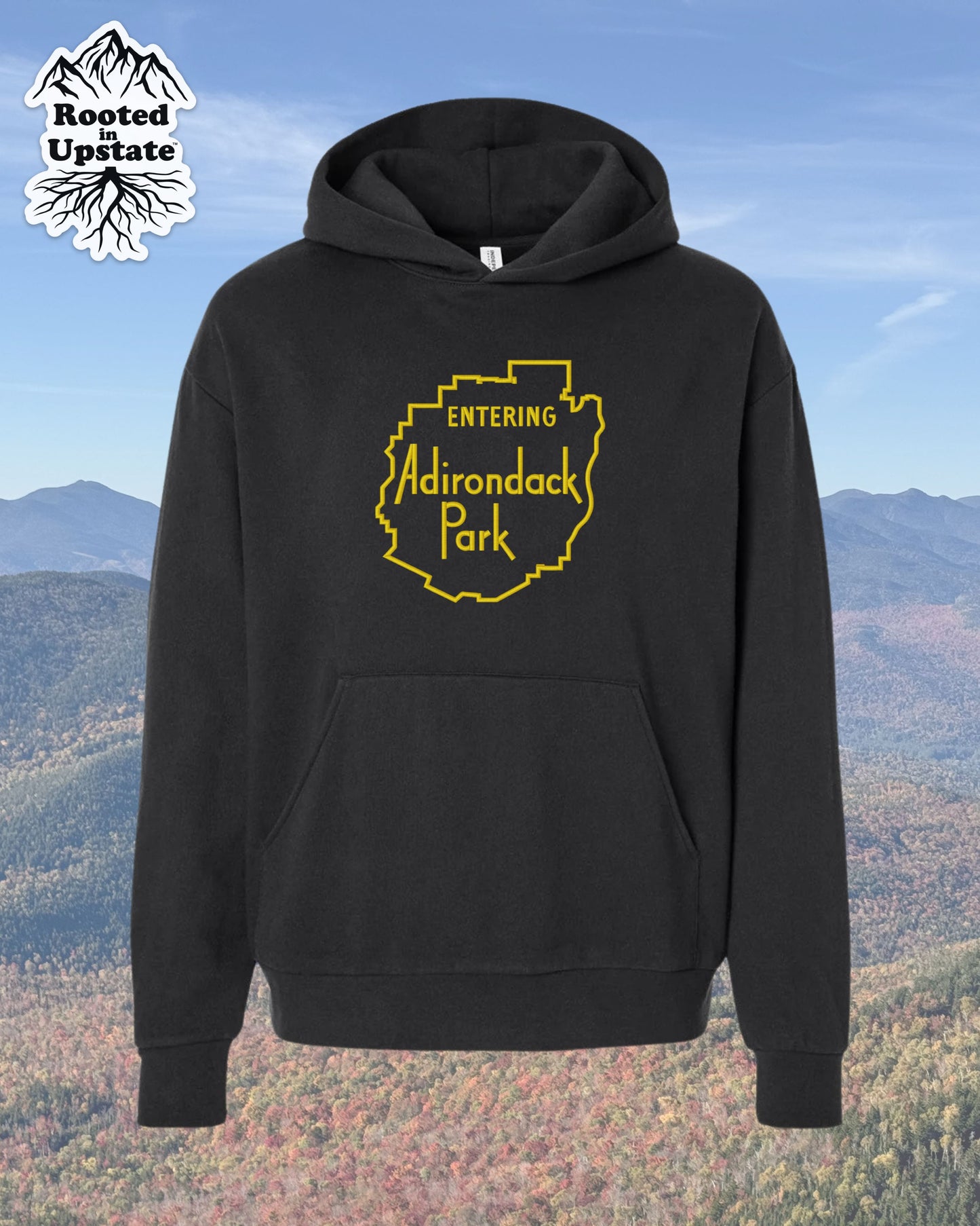 Adirondack Park Embroidered Sweatshirt - Black