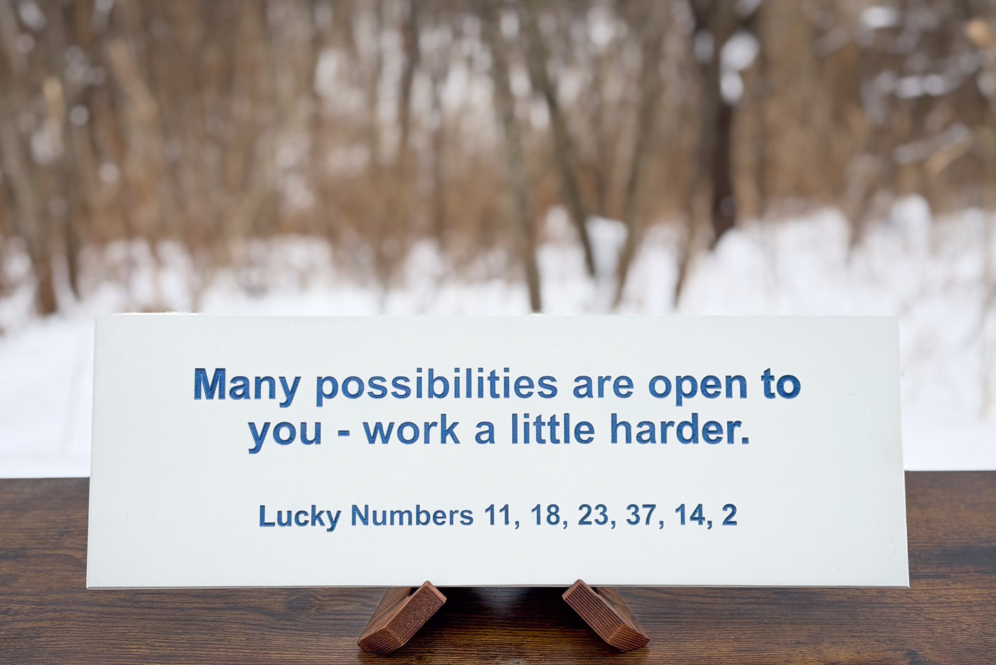 Custom Fortune Note Sign