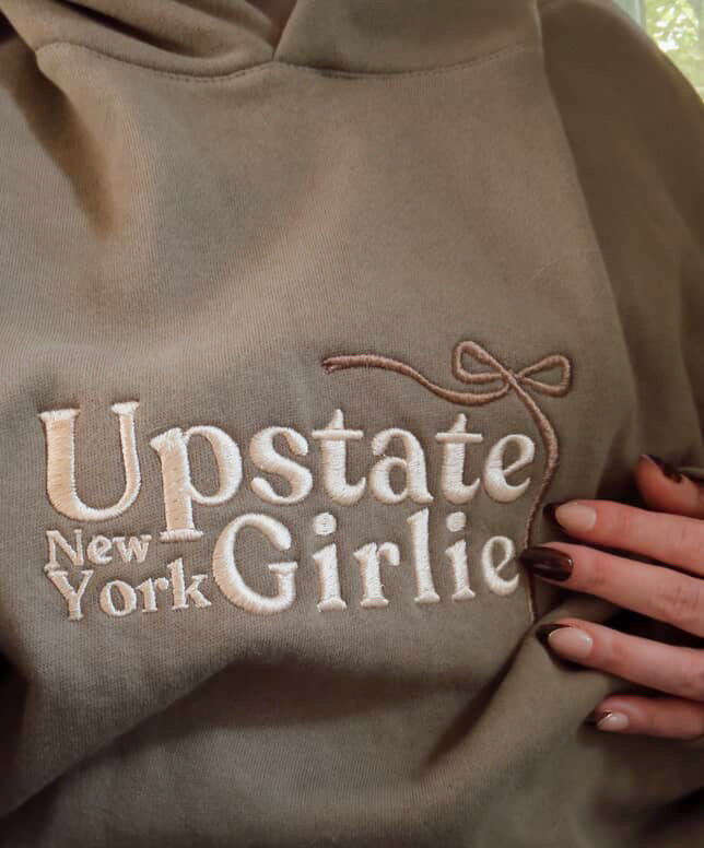 Upstate Girlie Embroidered Sweatshirt