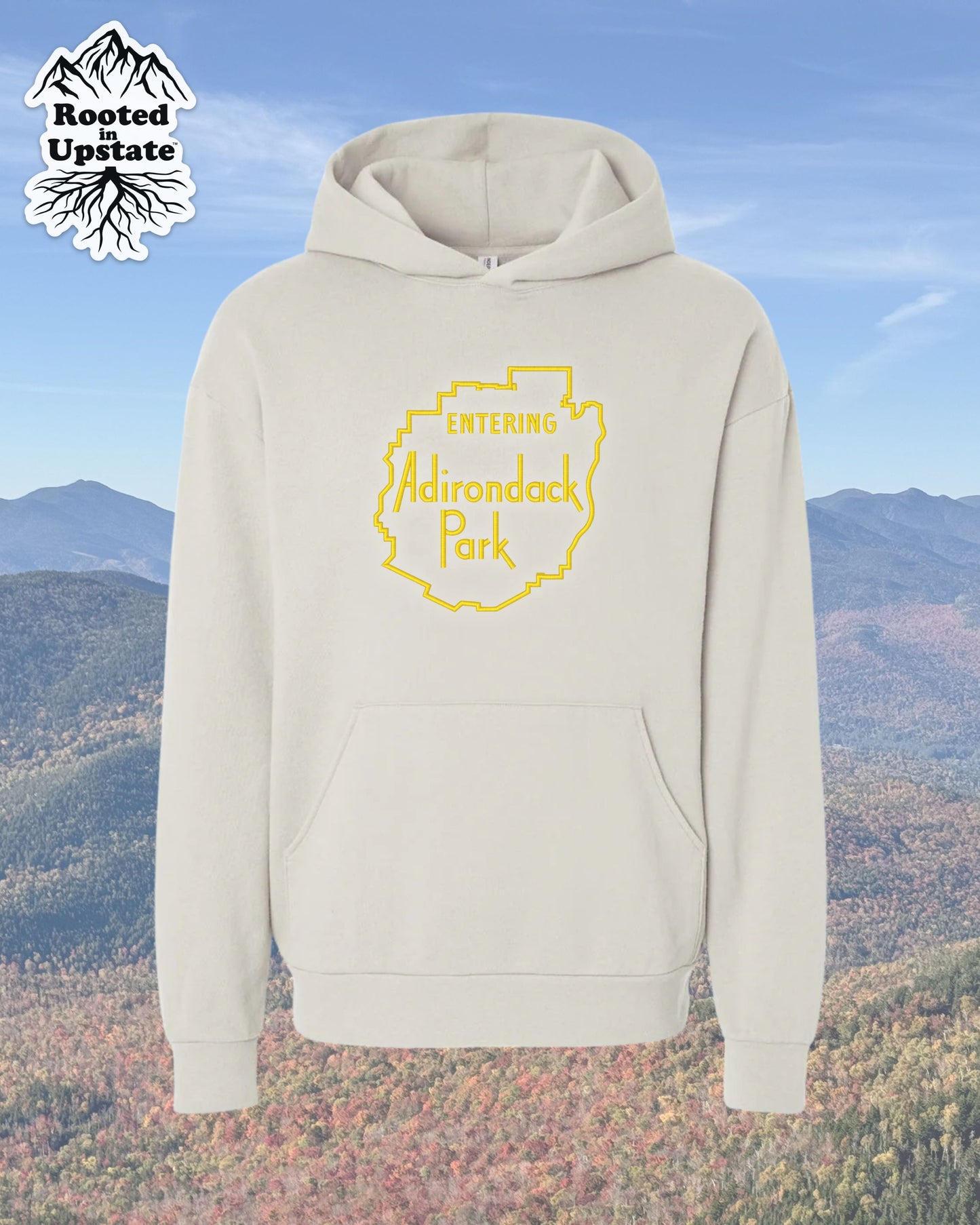 Adirondack Park Embroidered Sweatshirt - Ivory
