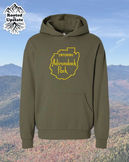 Adirondack Park Embroidered Sweatshirt - Olive Green