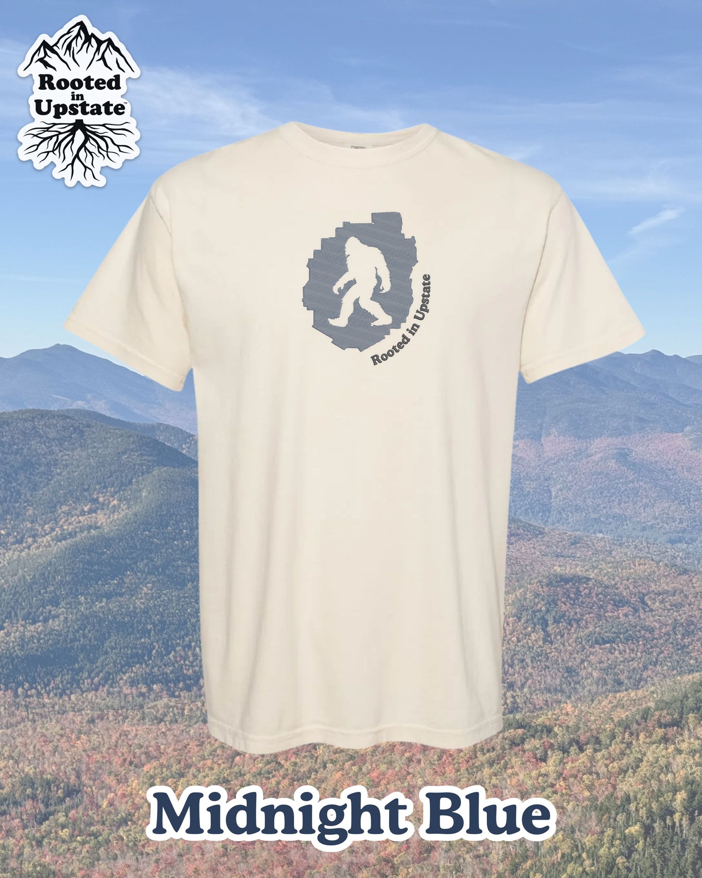 Big Foot & ADK Embroidered Tee - Ivory