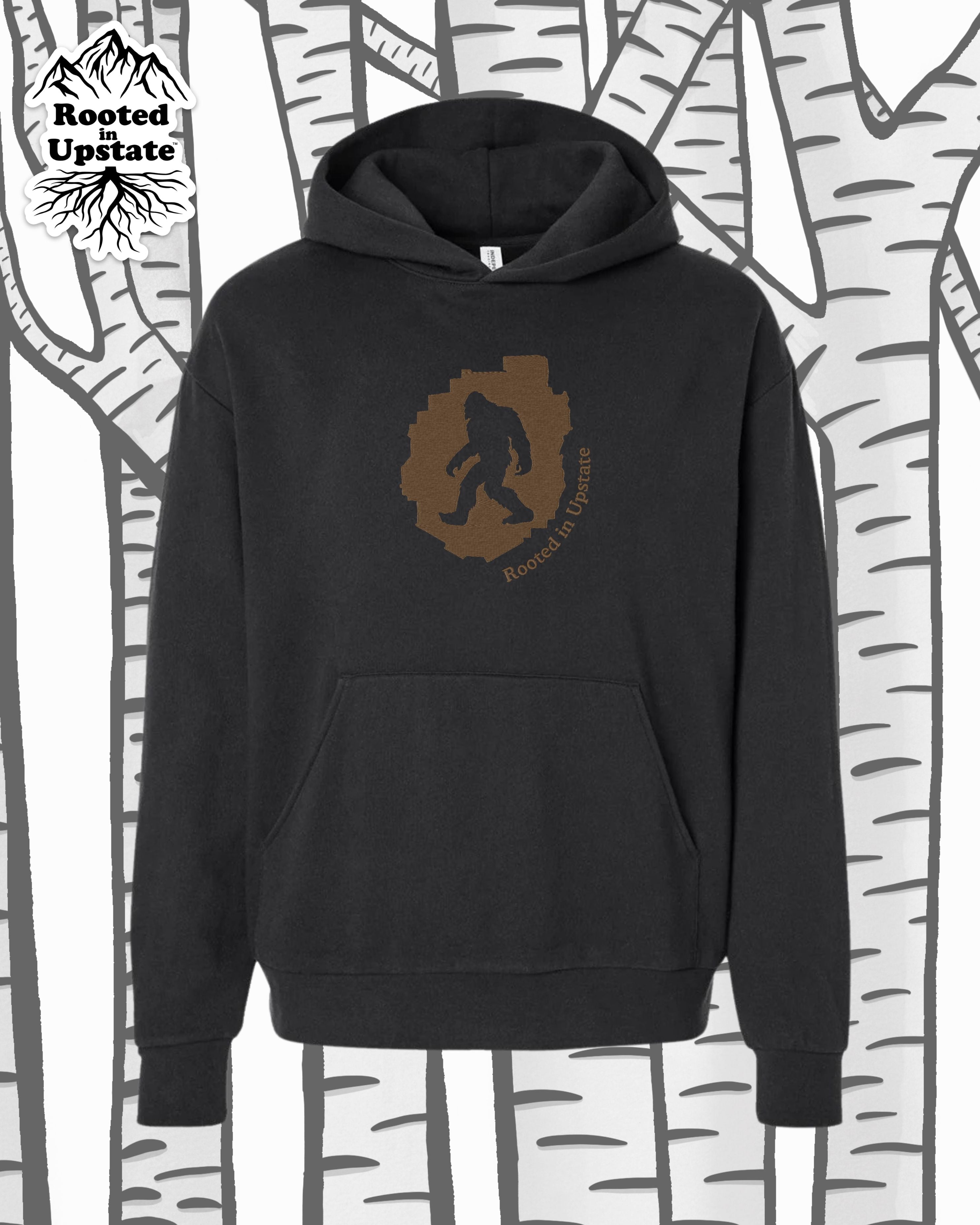 Big Foot Embroidered Sweatshirt - Black