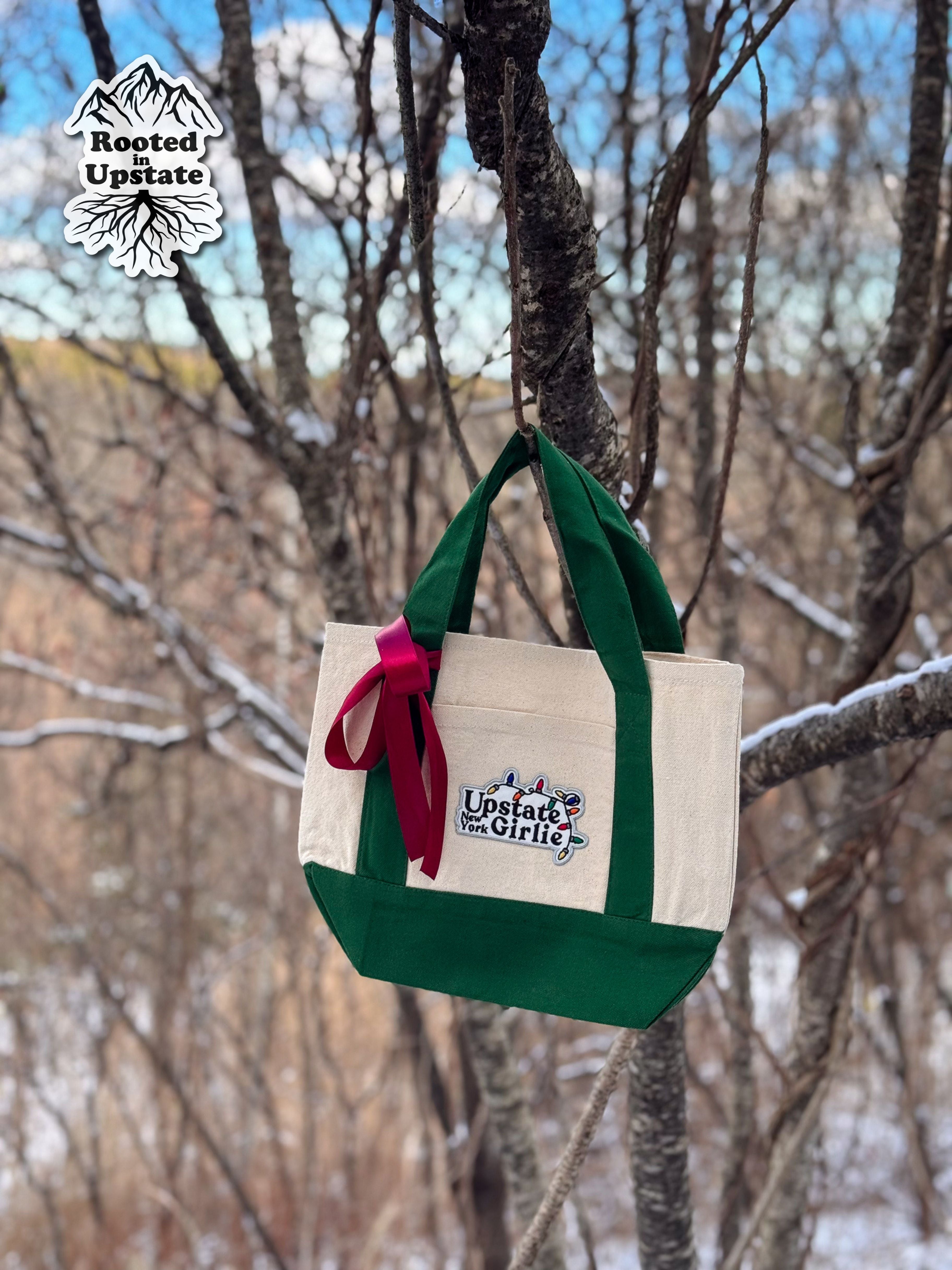 Upstate Girlie™ Holiday Lights MINI Canvas Tote