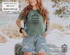 Rooted in Upstate Embroidered Tee - Comfort Colors