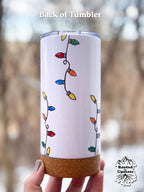 Upstate NY Girlie x Holiday Lights Collection |  17 oz Stainless Steel Tumbler
