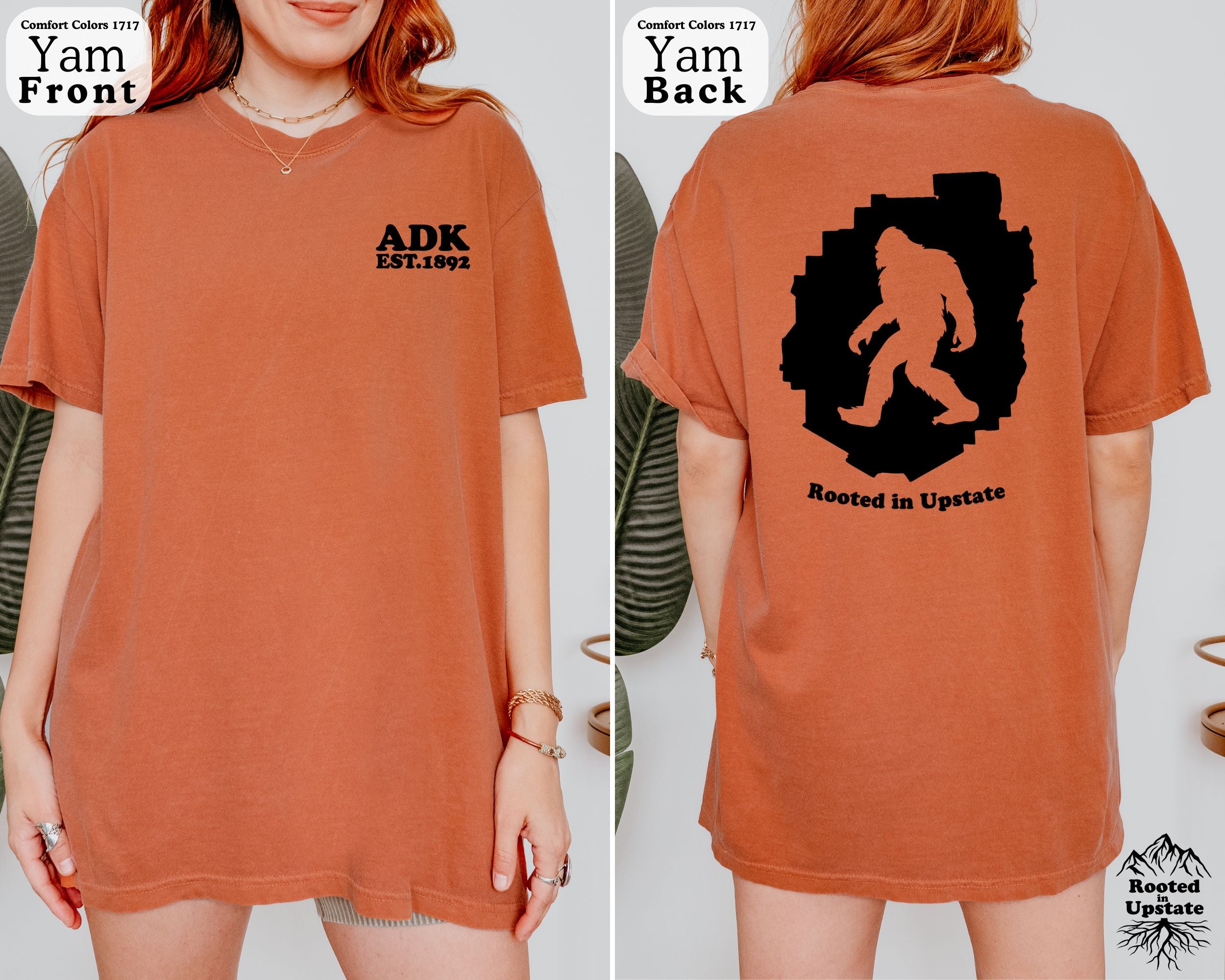 ADK & Bigfoot T-Shirt - Comfort Colors 1717