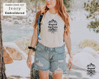 Rooted in Upstate Embroidered Tee - Comfort Colors