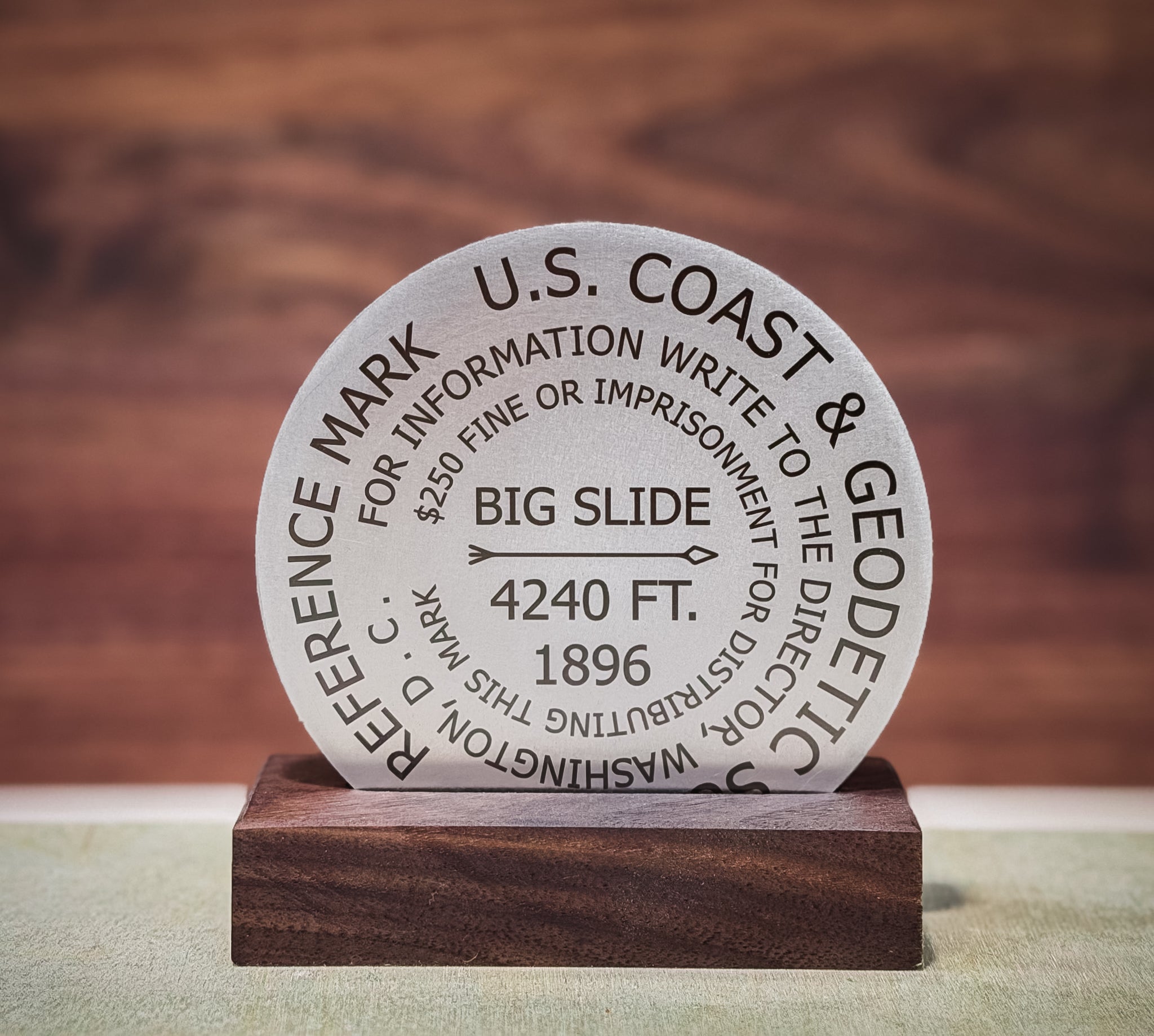 Big Slide Summit Marker