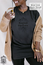 Rooted in Upstate Embroidered Tee - Comfort Colors