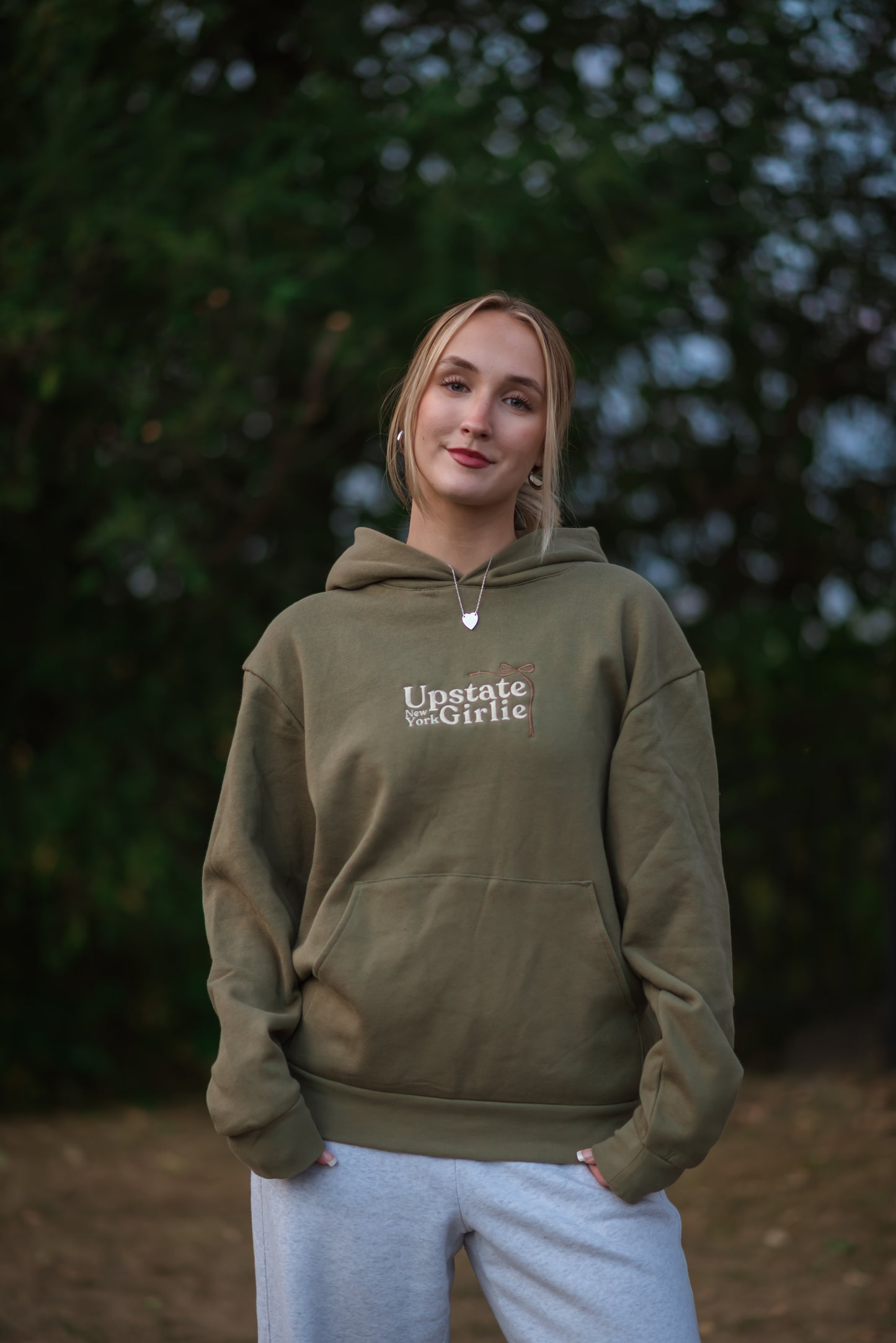 Upstate Girlie Embroidered Sweatshirt