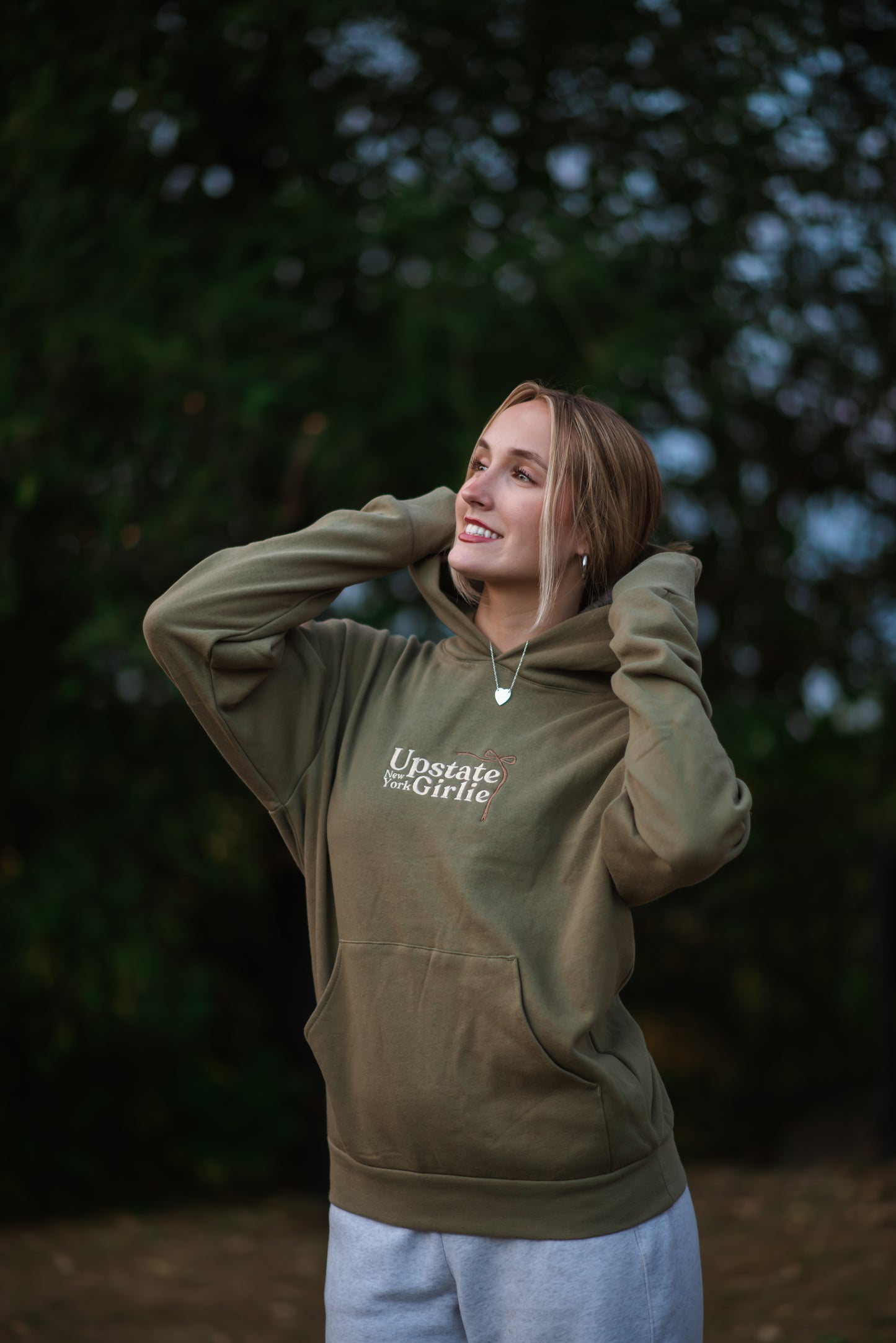 Upstate Girlie Embroidered Sweatshirt