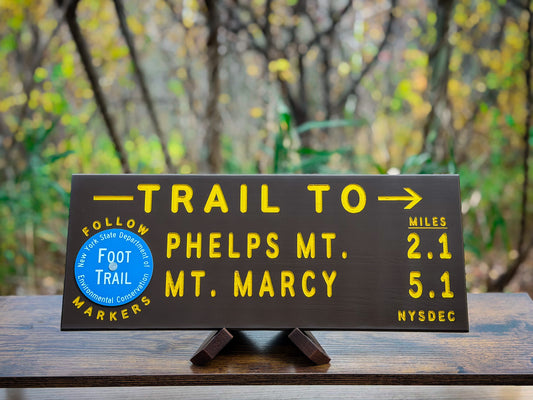 Phelps & Marcy Trail Sign