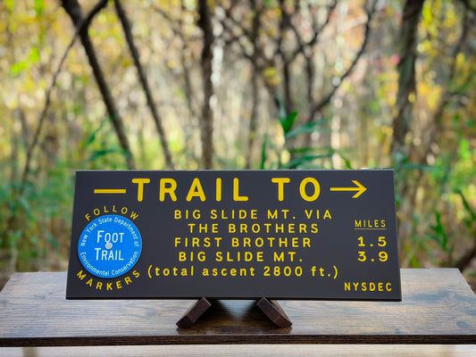 Big Slide Trail Sign