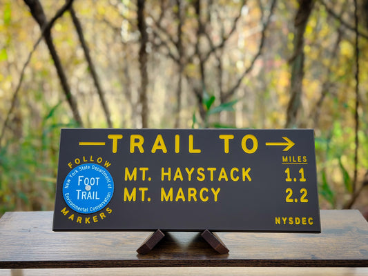Haystack & Marcy Trail Sign
