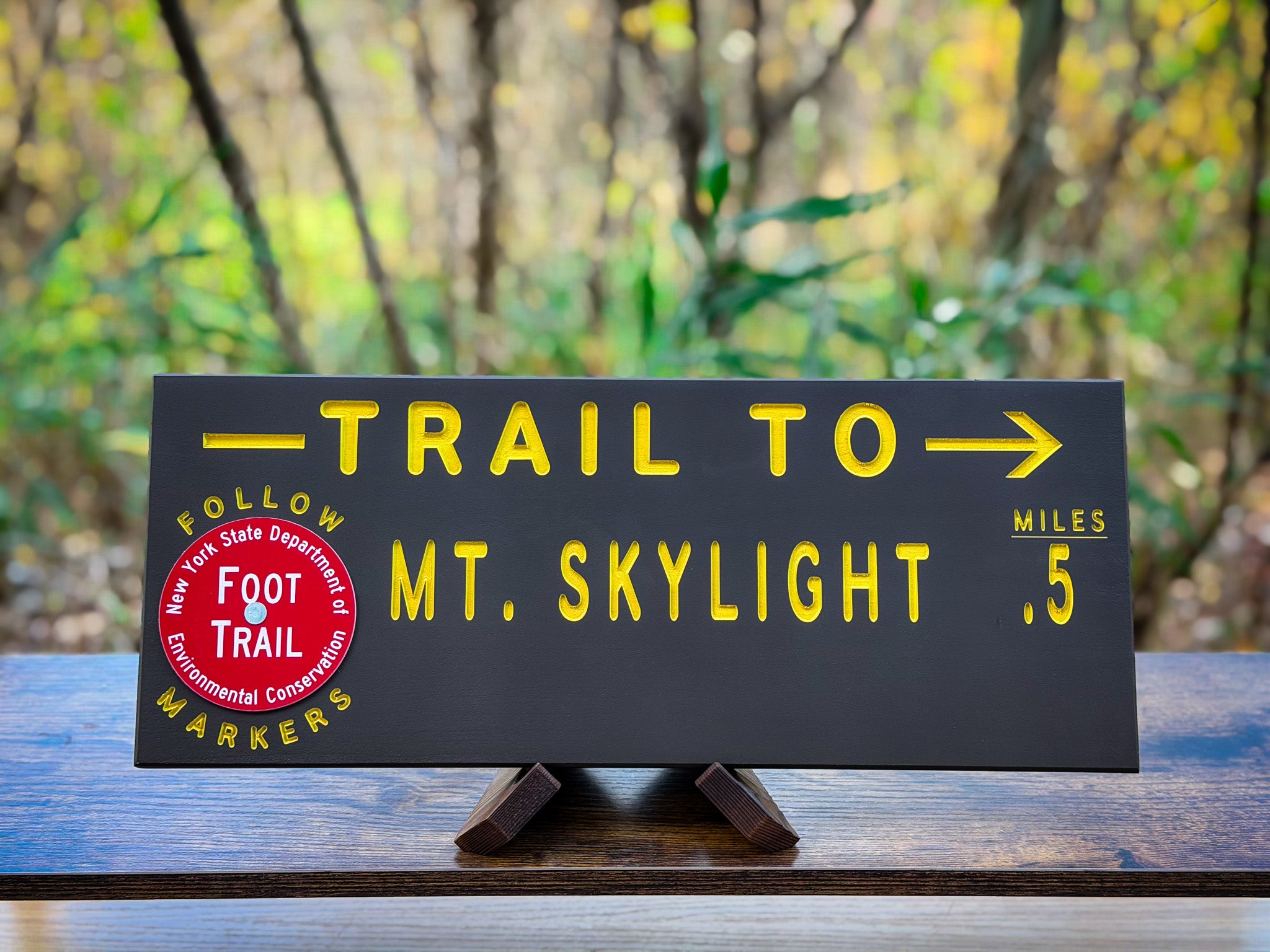 Mt. Skylight Trail Sign – Rooted in Upstate