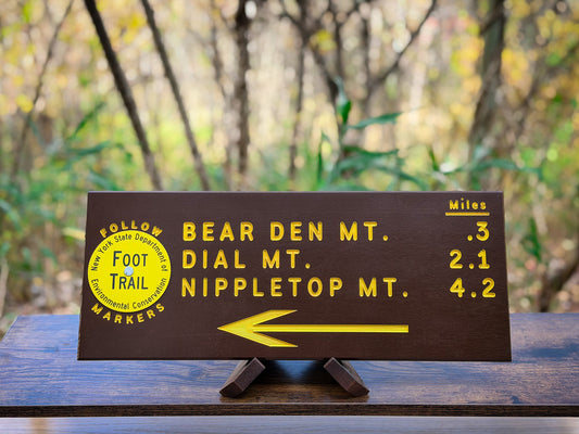 Nippletop Mt. Trail Sign
