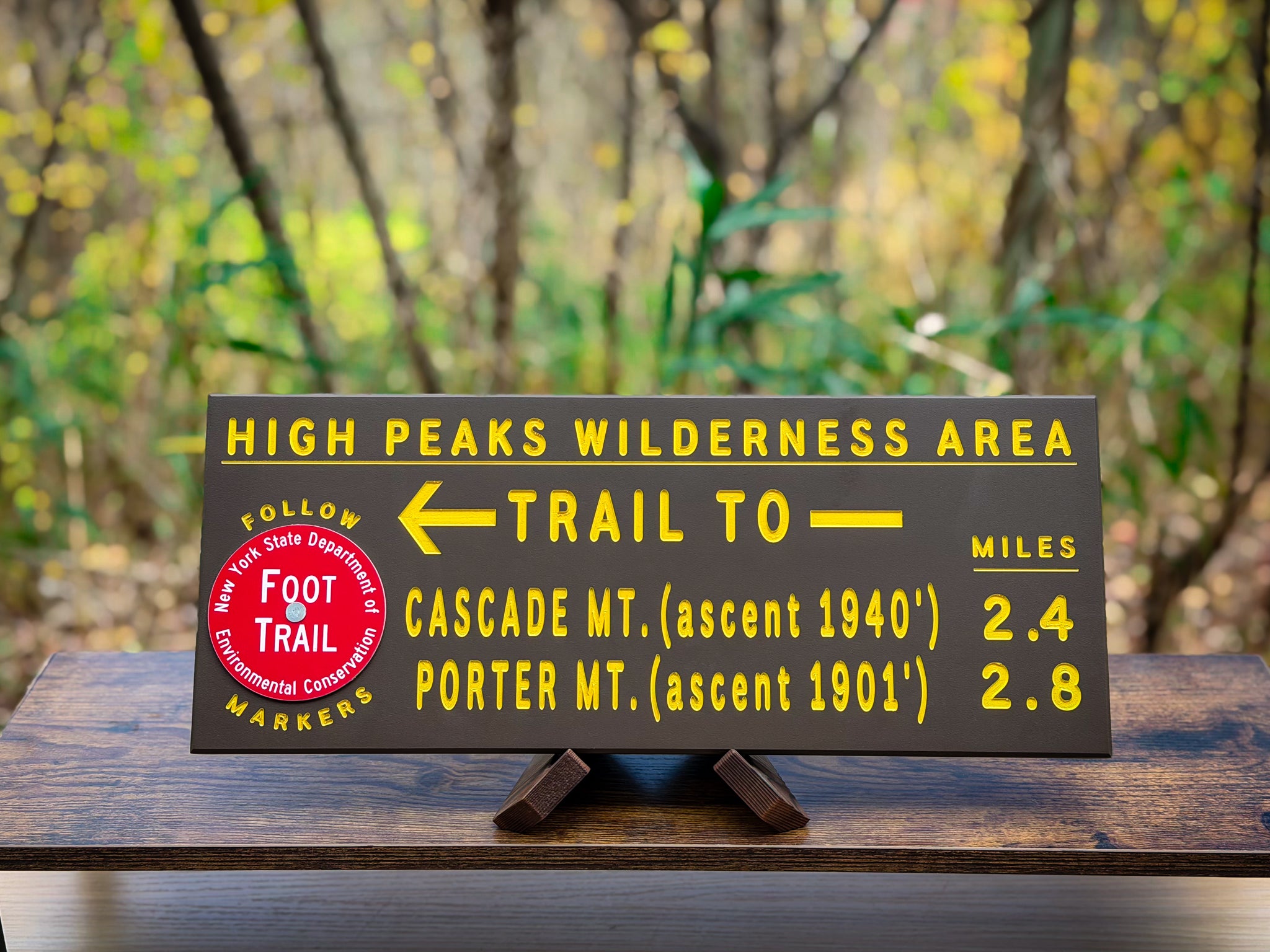 Cascade & Porter Trail Sign – Rooted in Upstate