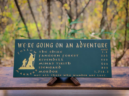 Lord of the Rings trail sign