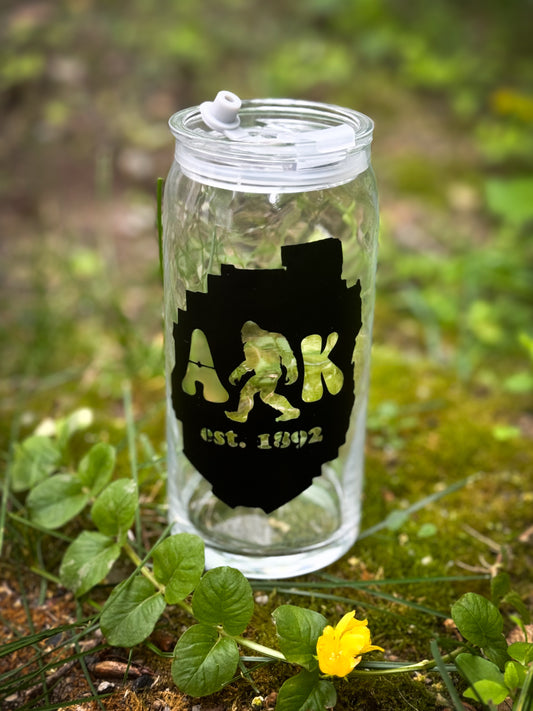 ADK Big Foot 20 oz Glass Tumbler & Straw