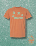 THE LIFE OF AN UPSTATE GIRL Embroidered Tee✨🧡