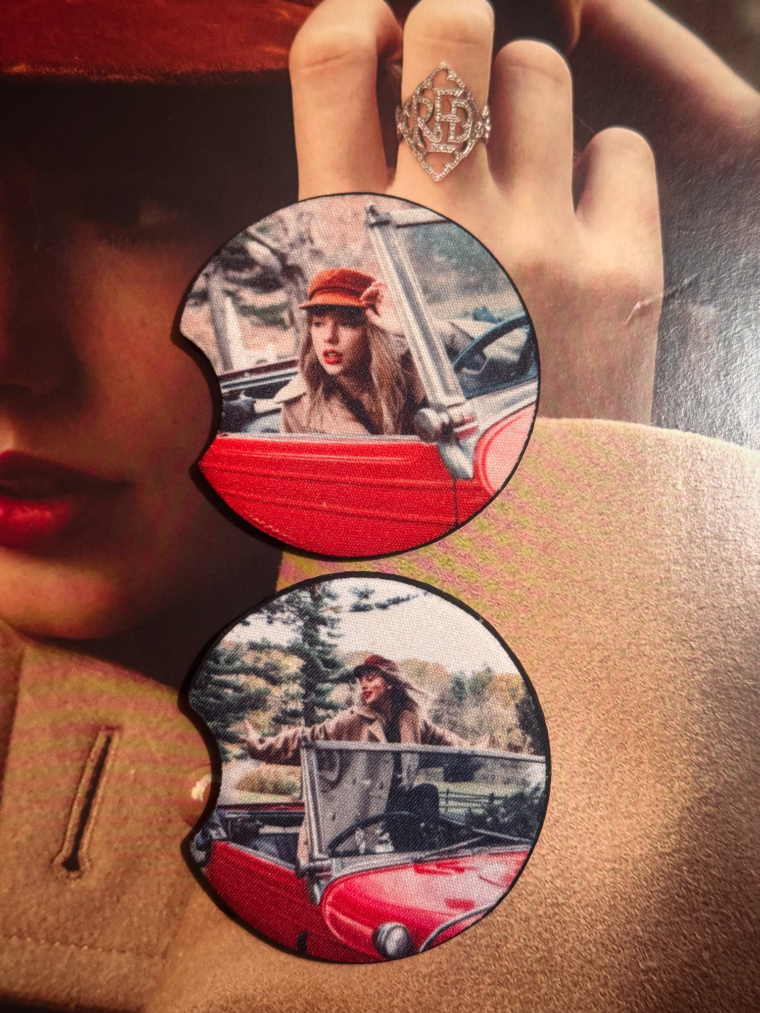 Red Car Car Coasters