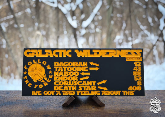 Galactic Wilderness Trail Sign