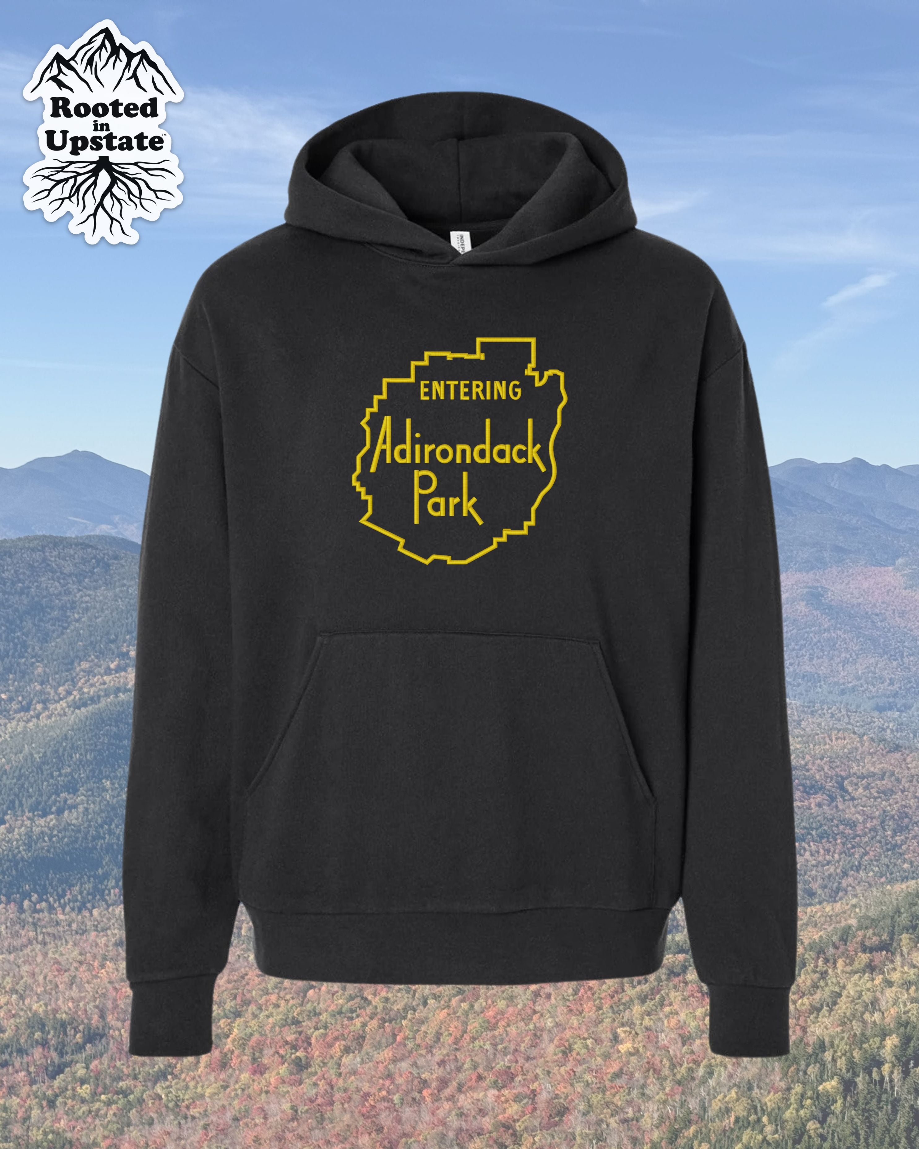 Adirondack Park Embroidered Sweatshirt - Black
