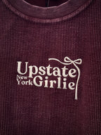 Upstate Girlie™ Corded Crew (Maroon or Green)