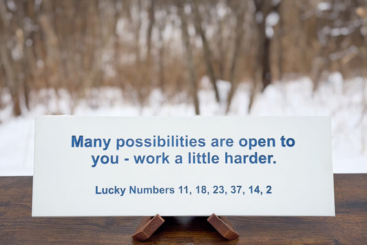 Custom Fortune Note Sign