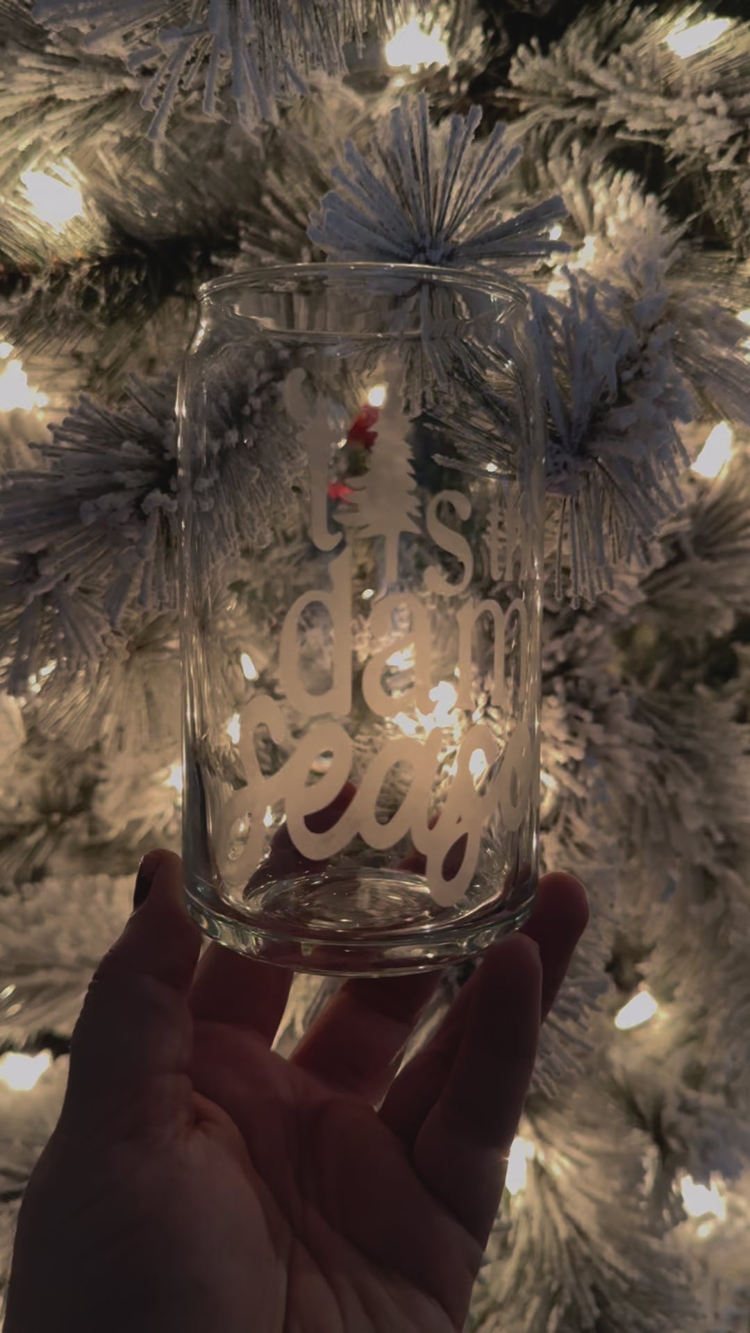 'Tis the Damn Season - 16 oz Soda Can Glass