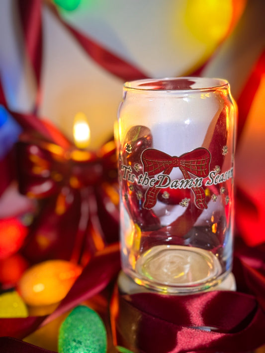'Tis the Damn Season - 16 oz Glass