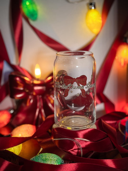 'Tis the Damn Season - 16 oz Glass